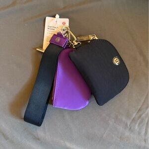 Lululemon Dual Pouch Wristlet True Navy/Atomic Purple